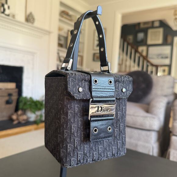 CHRISTIAN DIOR Y2K Galliano diorissimo canvas street chic vanity trotter bag - Picture 4 of 13